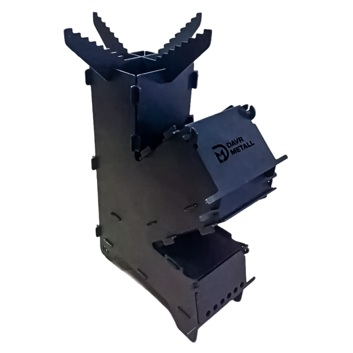 Rocket stove 50 x 13 x 30 cm made of 2 mm steel
