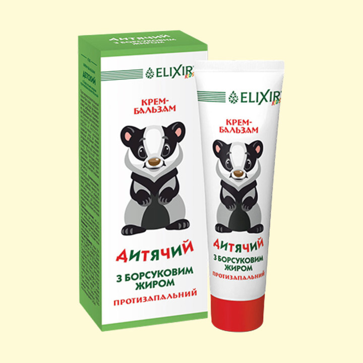 Children's Cream-Balm with Badger Fat, Anti-Inflammatory, 75 ml
