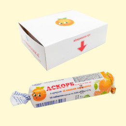 Askorbinka-KV mit Orangengeschmack Tabletten 25 mg, 10 Stk