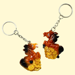 Keychain Set – Year of the Horse, 24 pcs, 3 x 2 x 9 cm