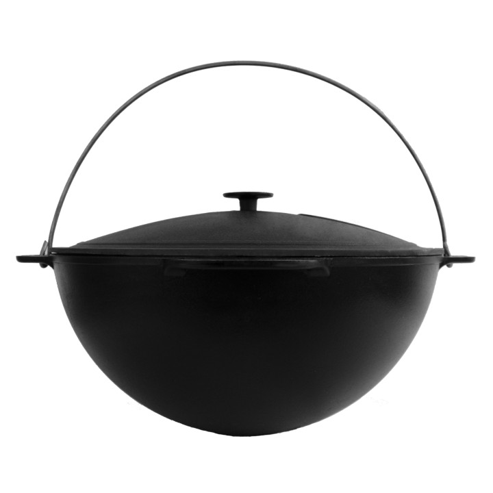 Brizoll WOK Asia 10 L с крышкой чугун