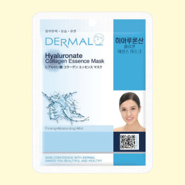 DERMAL Sheet Face Mask with Collagen and Hyaluronic Acid, 23 g
