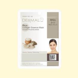 DERMAL Tuch-Gesichtsmaske mit Kollagen und Reisextrakt, 23 g