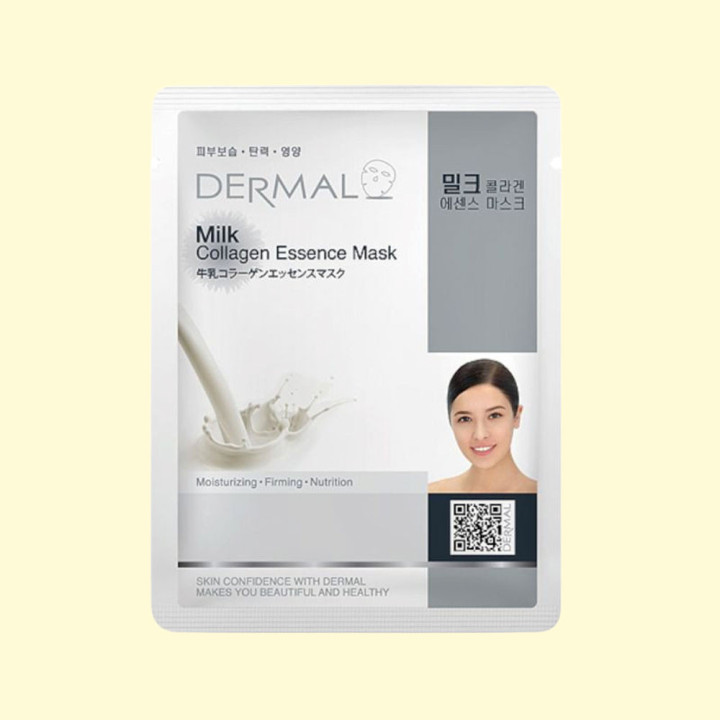 DERMAL Tuch-Gesichtsmaske mit Kollagen und Milchproteinen, 23 g