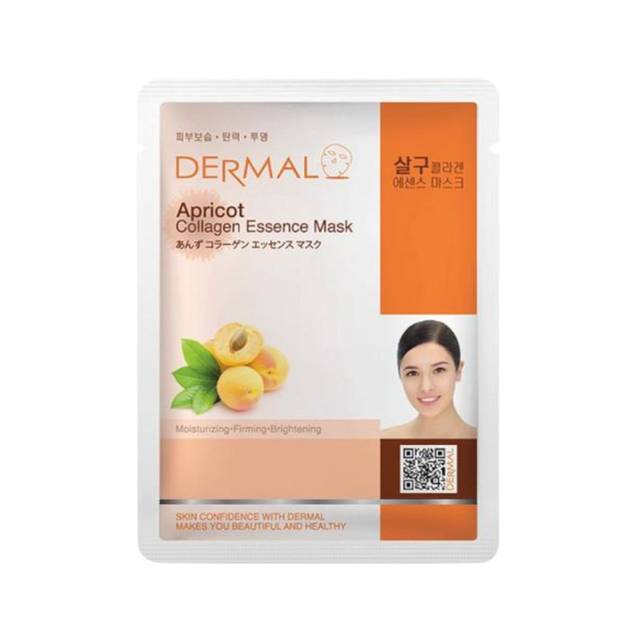 DERMAL Tuch-Gesichtsmaske mit Kollagen und Aprikosen, 23 g