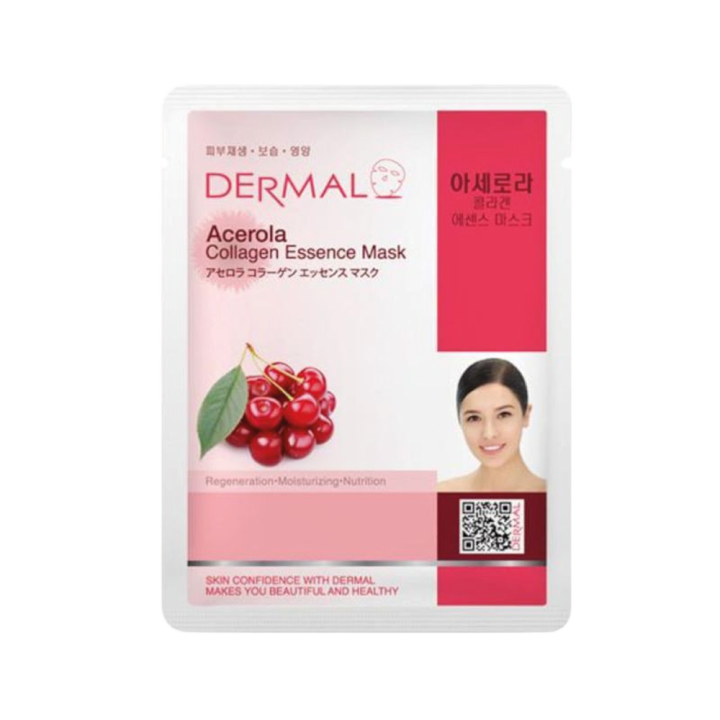 DERMAL Sheet Face Mask with Collagen and Acerola, 23 g