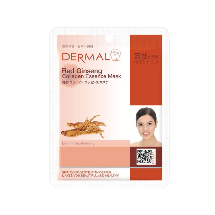 DERMAL Tuch-Gesichtsmaske mit Kollagen und Ginseng, 23 g