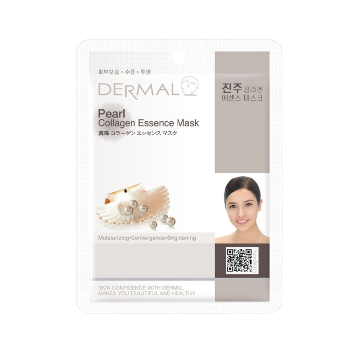 DERMAL Tuch-Gesichtsmaske mit Kollagen und Perlenextrakt, 23 g