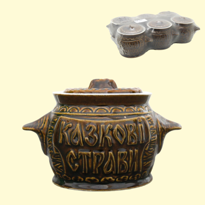 Backtopf 0,6 l Märchenhaftes Mahl (Set mit 6 Töpfen)