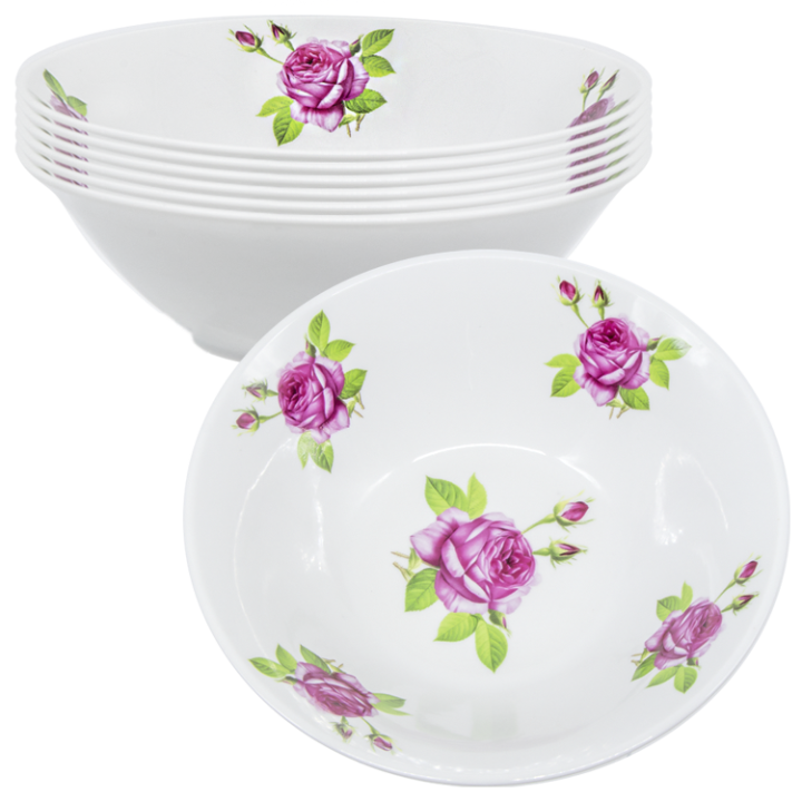 Suppenteller-Set Spanische Rose, 6 St, Ø 18 cm