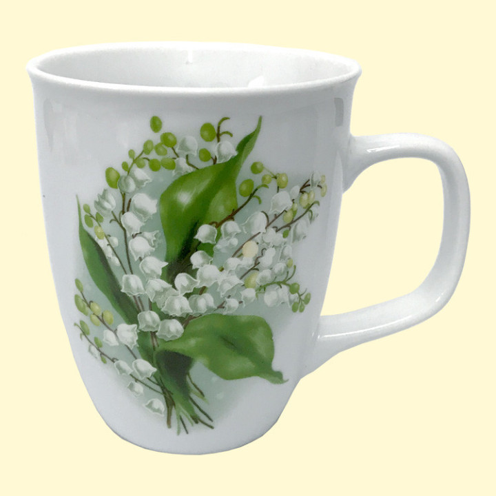 Набор кружек Ландыши (4 шт.), 0,4 л