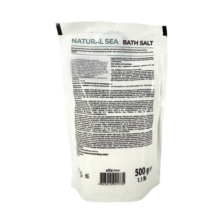 Natural Sea Bath Salt Home Doctor, Strengthening, 500 g