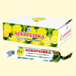 Askorbinka mit Zitronengeschmack, Tabletten 25 mg, 10 Stk