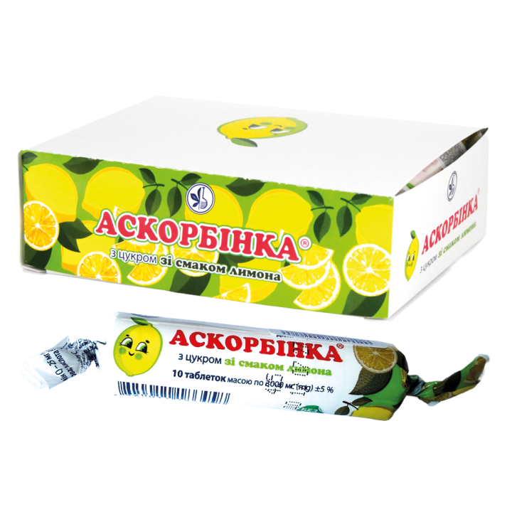 Askorbinka mit Zitronengeschmack, Tabletten 25 mg, 10 Stk