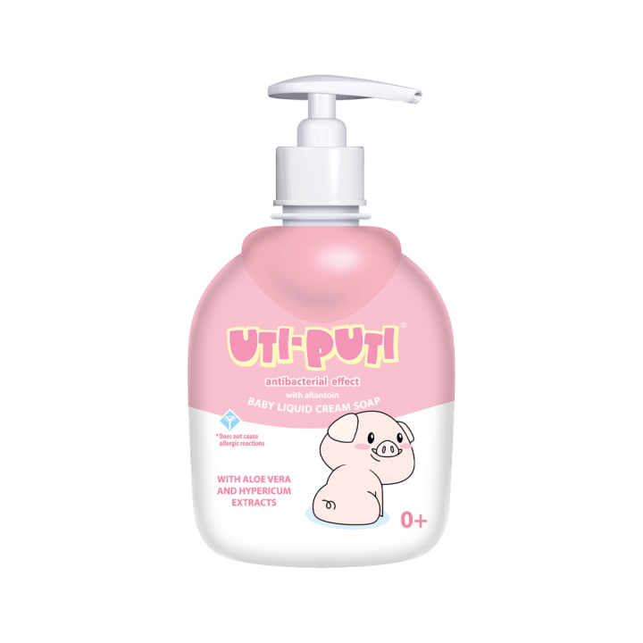 Baby-Flüssigseife Uti-Puti mit Aloe-Vera-Extrakt und Johanniskraut, 300 g