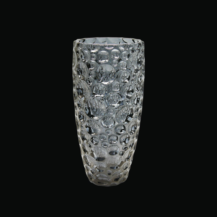 Dark glass vase, 11,5 x 24,5 cm