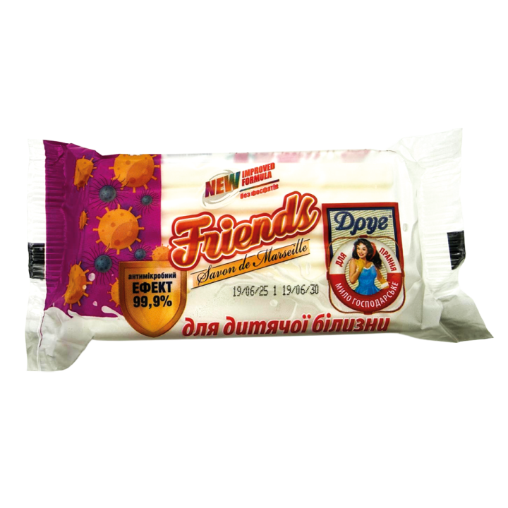 Friends Household Bar Soap for Baby Laundry, 125 g
