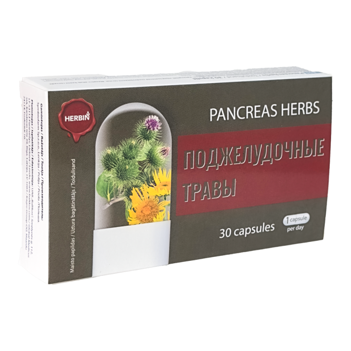 Nahrungsergänzungsmittel Pankreas-Kräuter Pancreas herbs, 30 Kapseln