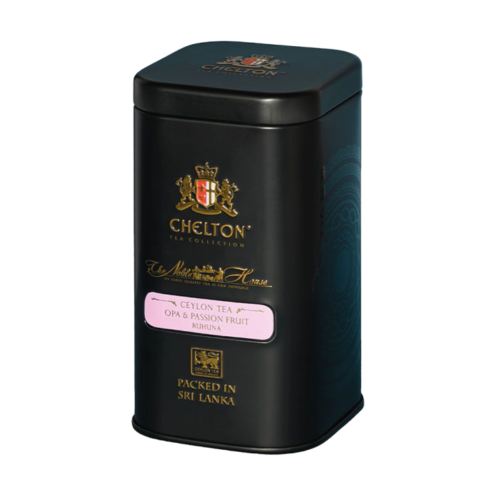 Chelton The Noble House – Black OPA + Passionsfrucht, loser Tee, 100 g in Dose