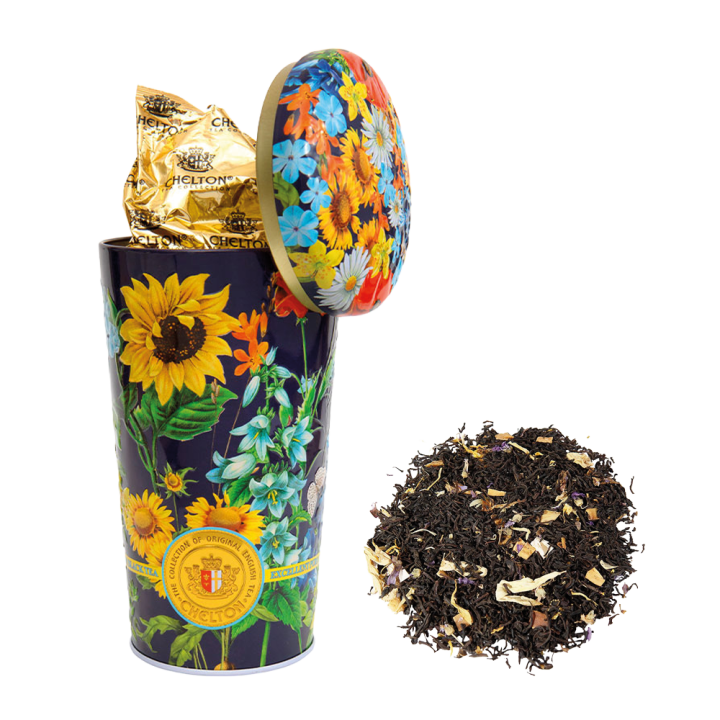 Chelton Blumenvase Feldblumen, 100 g – loose black tea with fruits and flower petals