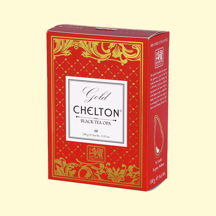 Chelton Gold Black OPA Premiumtee, loser schwarzer Tee, 100 g