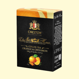 Chelton The Noble House – Orange & Cinnamon Premium Tea, loose black tea with orange and cinnamon, 100 g