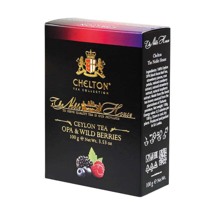 Чай Chelton The Noble House – OPA Лесные ягоды премиум, рассыпной чёрный чай, 100 г