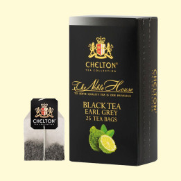 Chelton The Noble House–Black Earl Grey Tea Premium, schwarzer Tee mit Bergamotte in Beuteln, 25 St.