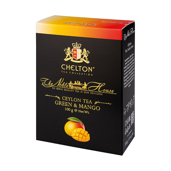 Chelton The Noble House – Grün mit Mango Premiumtee, loser grüner Tee, 100 g