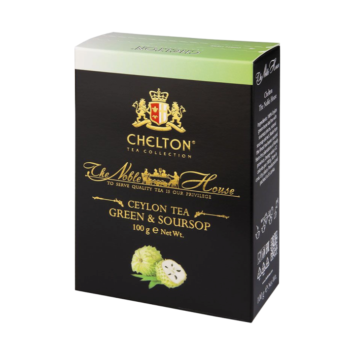 Чай Chelton The Noble House – Зелёный с саусепом премиум, рассыпной зелёный чай, 100 г