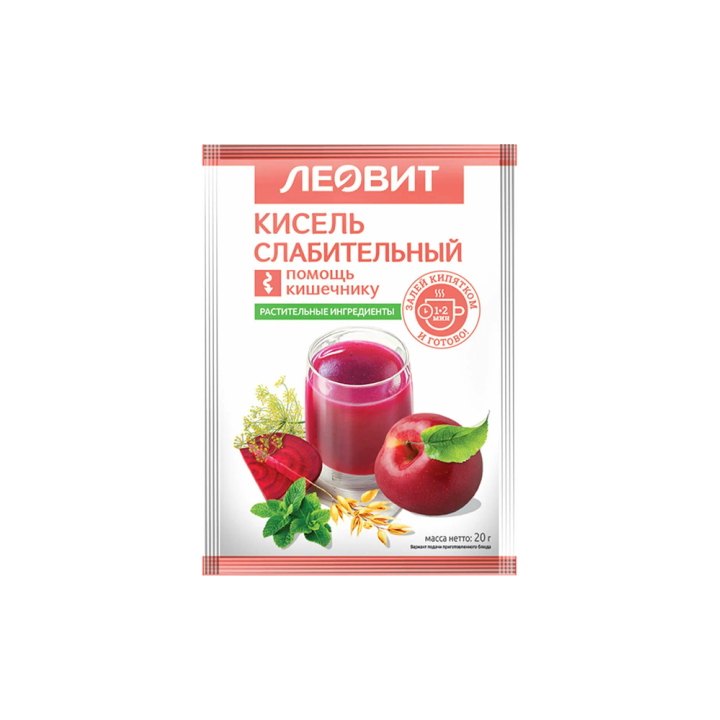 Кисель Слабительный для улучшения пищеварения и нормализации перистальтики кишечника 20 г