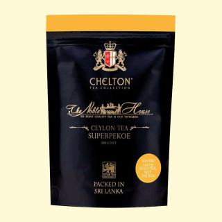 Chelton The Noble House – SUPER PEKOE, loser schwarzer Tee, 500  g Zipp