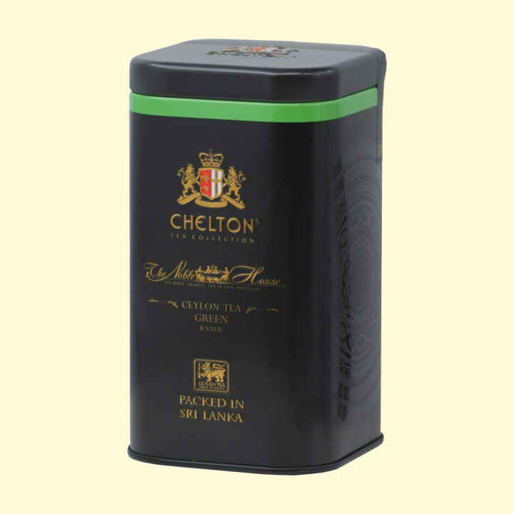 Чай Chelton The Noble House – Green, зеленый цейлонский, 100  г, рассыпной, в жестяной банке