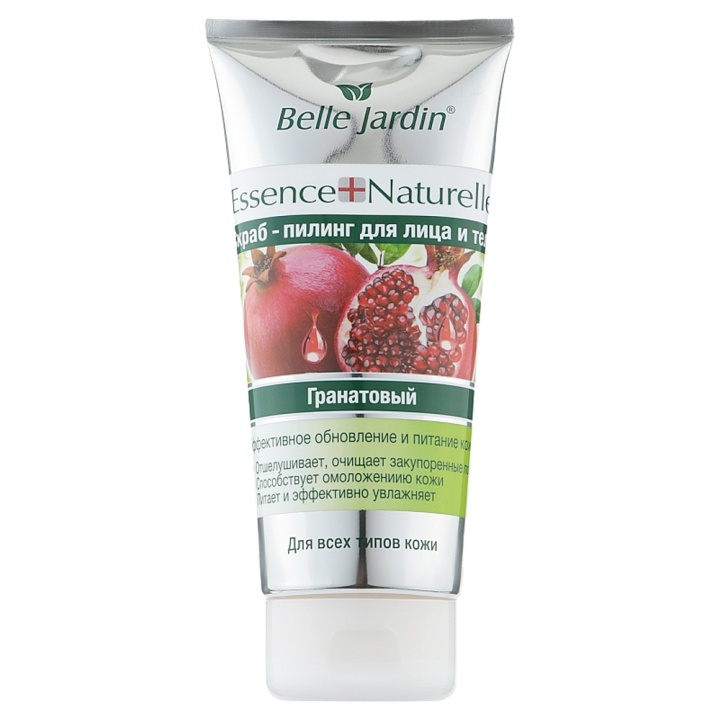 Belle Jardin Gesichts- und Körper-Peeling-Scrub mit Granatapfel, 200 ml
