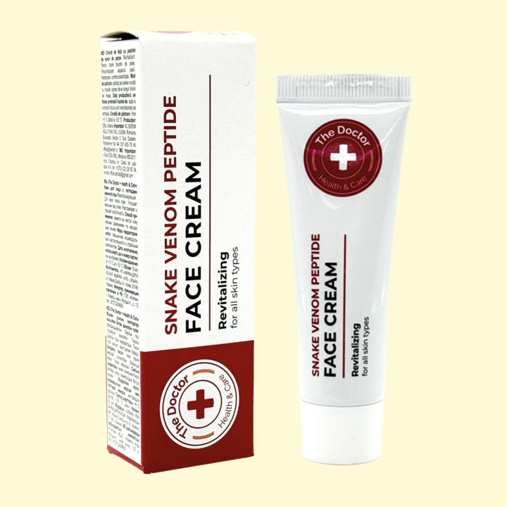 Creme Domashniy Doktor Health&Care Verjüngende Gesichtscreme mit Peptiden des Schlangengifts, 30 ml