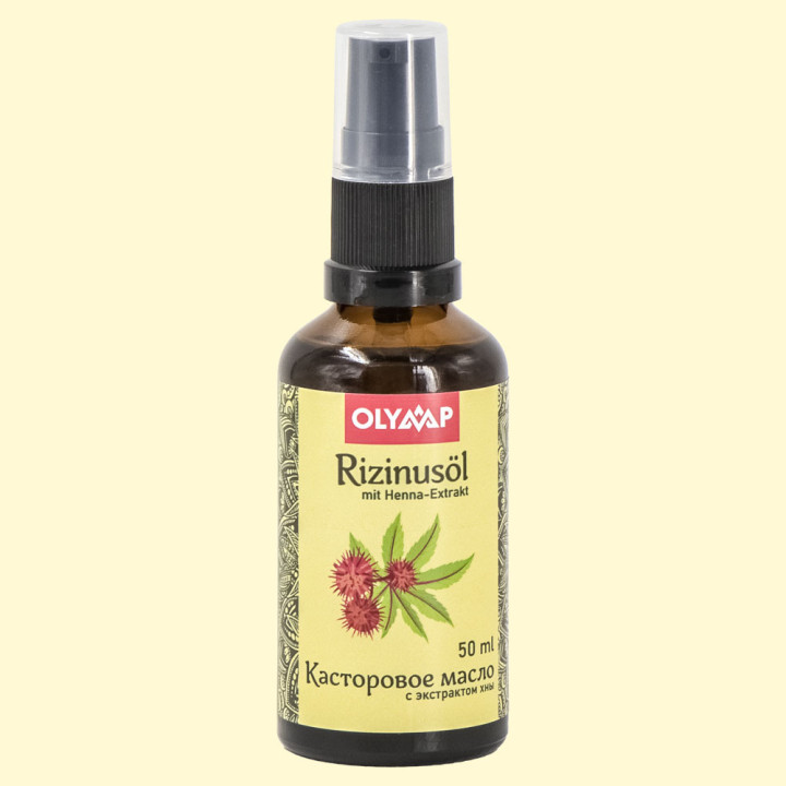 Rizinusöl für Haar, Körper und Nägel 50 ml,mit Hennaextrakt