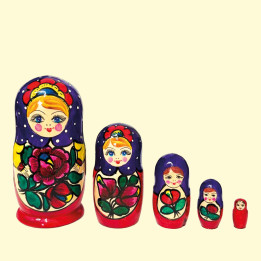 Matrjoschka Polhovsky Maidan M5, 15 cm, verschiedene Designs