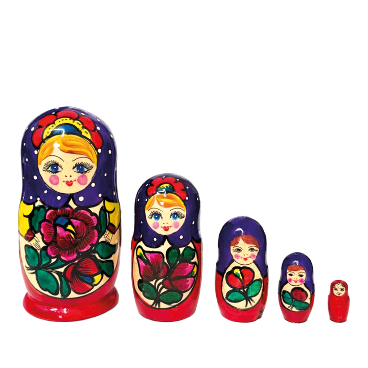 Матрешка Полховский Майдан М5, 15 см, различные дизайны