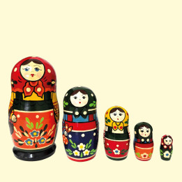 Matryoshka Zagorskaya M5, 15 cm, assorted designs