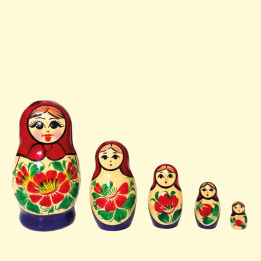 Matryoshka Kirovskaya M5, 10 cm, assorted designs