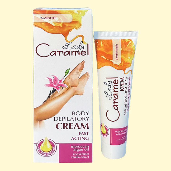 Körperenthaarungscreme Lady Caramel schnellwirkend 3 Minuten 100 ml