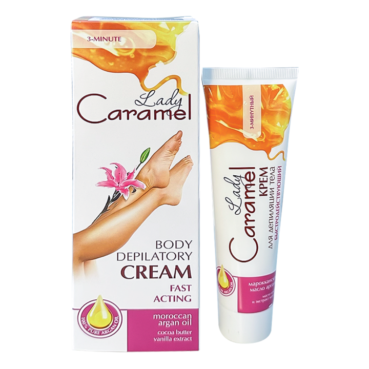 Körperenthaarungscreme Lady Caramel schnellwirkend 3 Minuten 100 ml