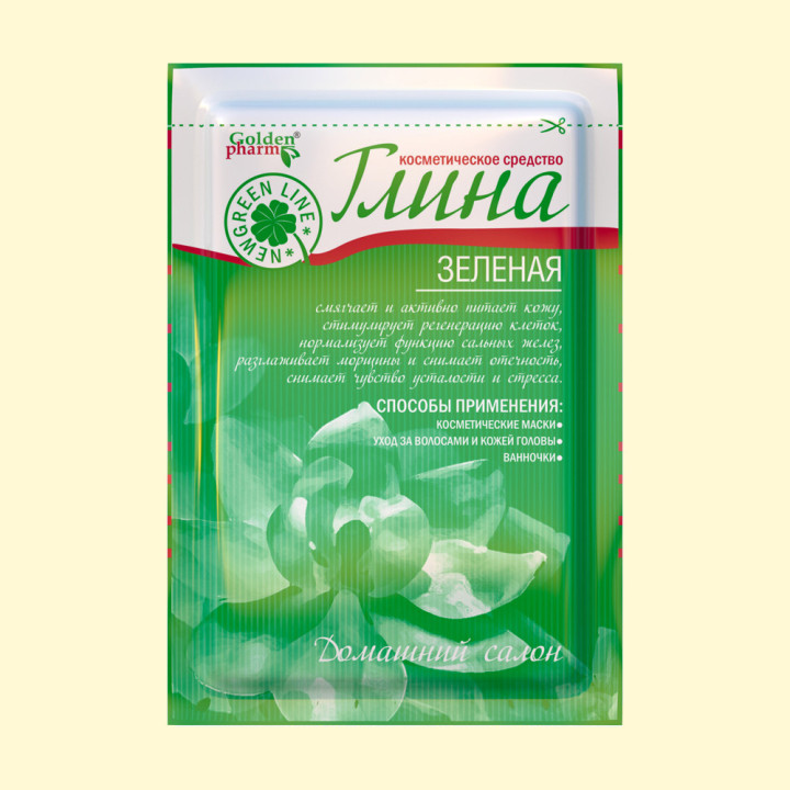 Глина косметическая зеленая, 60 г