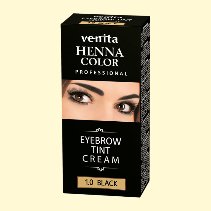 Henna colour for eyebrows Henna Color Professional 1.0 black 15 g
