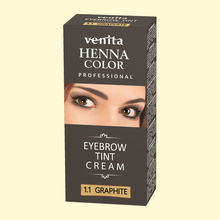 Henna colour for eyebrows Henna Color Professional 1.1 Graphite 15 g