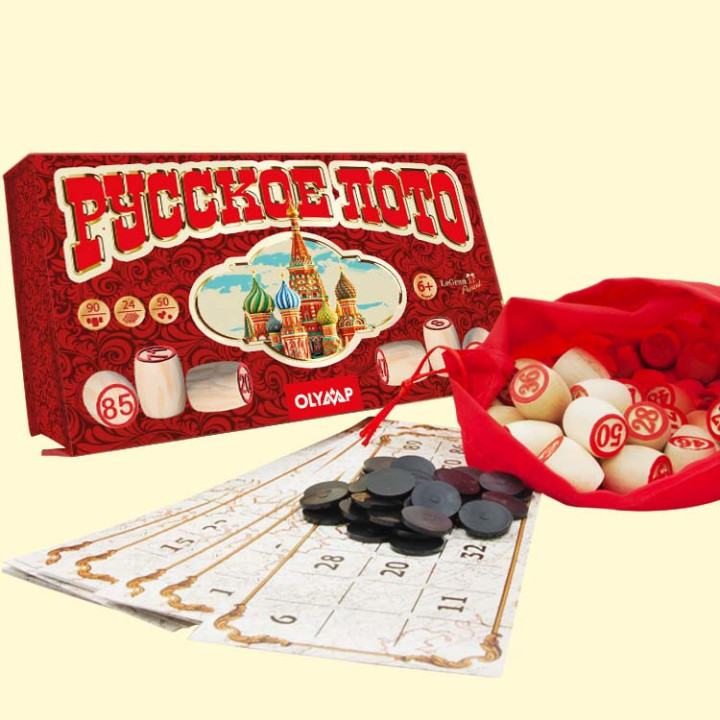 Игра Русское лото - Москва, в красочной упаковке на магнитном замке, 23 x 13 x 7,5 см *