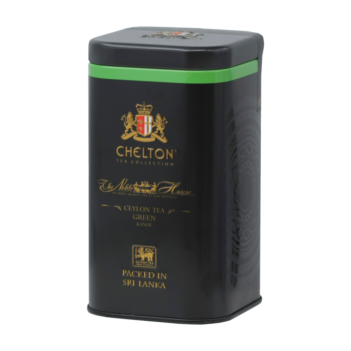 Chelton The Noble House – Green, green Ceylon tea, 100  g, loose tea in tin