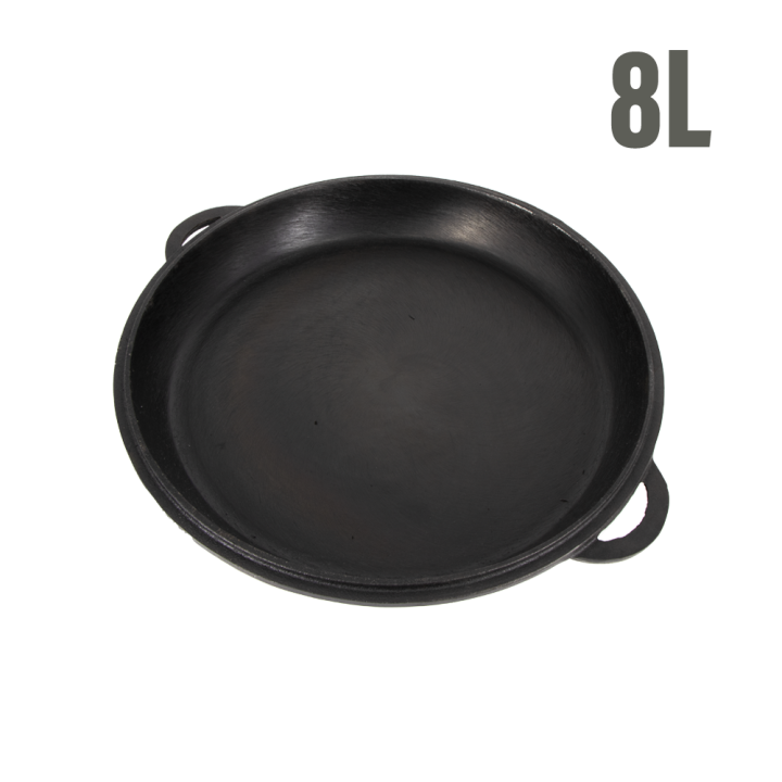 Deckel-Bratpfanne für Kasan 8 L, aus Gusseisen