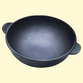 Gusseisen Servierwok Brizoll HW18, 18 x 6 cm