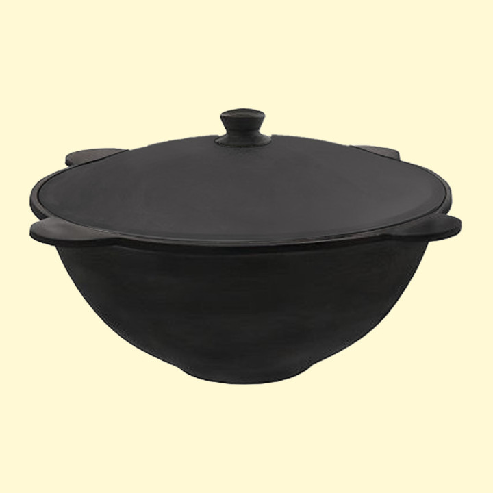 Uzbekischer Kasan 22 L , aus Gusseisen. mit Aludeckel *